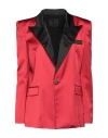 Gaelle Paris Gaëlle Paris Woman Suit Jacket Red Size 4 Polyester, Elastane In Red