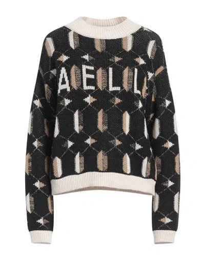 Gaelle Paris Gaëlle Paris Woman Sweater Black Size 2 Acrylic, Wool, Viscose, Alpaca Wool