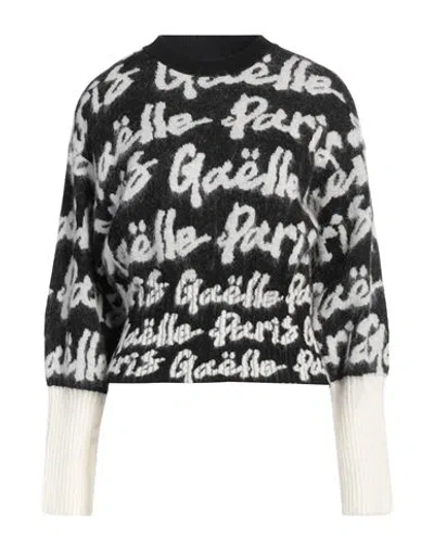 Gaelle Paris Gaëlle Paris Woman Sweater Black Size 1 Polyamide, Wool, Viscose, Acrylic, Mohair Wool