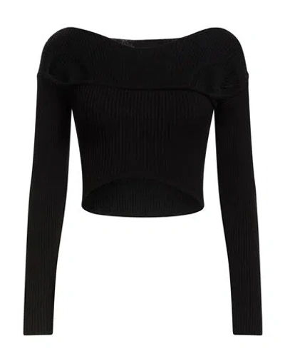 Gaelle Paris Gaëlle Paris Woman Sweater Black Size 1 Viscose, Polyester, Nylon