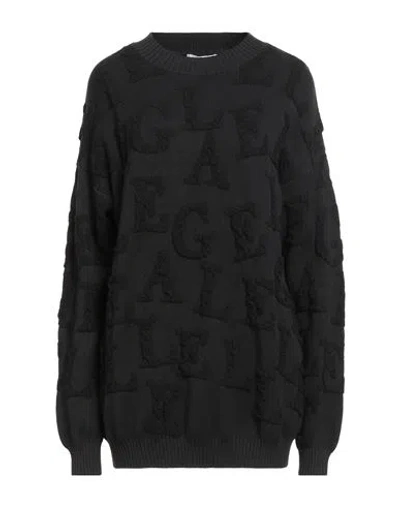 Gaelle Paris Gaëlle Paris Woman Sweater Black Size 2 Viscose, Cotton, Polyester, Polyamide