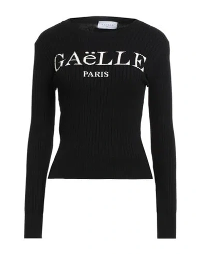Gaelle Paris Gaëlle Paris Woman Sweater Black Size 2 Viscose, Polyester, Polyamide