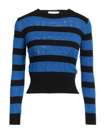 Gaelle Paris Gaëlle Paris Woman Sweater Bright Blue Size 3 Viscose, Polyester, Polyamide