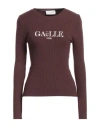 Gaelle Paris Gaëlle Paris Woman Sweater Chocolate Brown Size 1 Viscose, Polyester, Polyamide