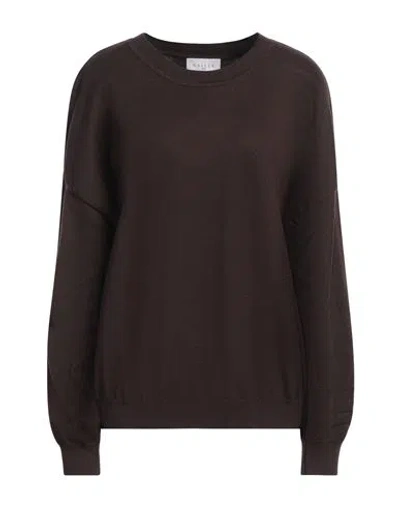 Gaelle Paris Gaëlle Paris Woman Sweater Chocolate Brown Size 3 Viscose, Polyester, Polyamide