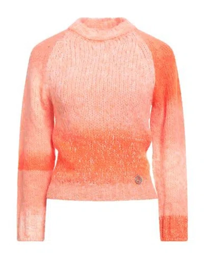 Gaelle Paris Gaëlle Paris Woman Sweater Coral Size 1 Acrylic, Polyamide, Wool, Polyester In Orange