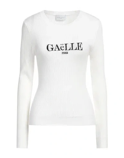 Gaelle Paris Gaëlle Paris Woman Sweater Cream Size 1 Viscose, Polyester, Polyamide In White
