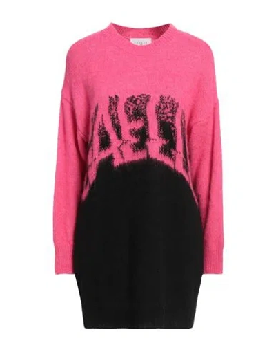 Gaelle Paris Gaëlle Paris Woman Sweater Fuchsia Size 0 Acrylic, Polyamide, Viscose, Wool In Pink