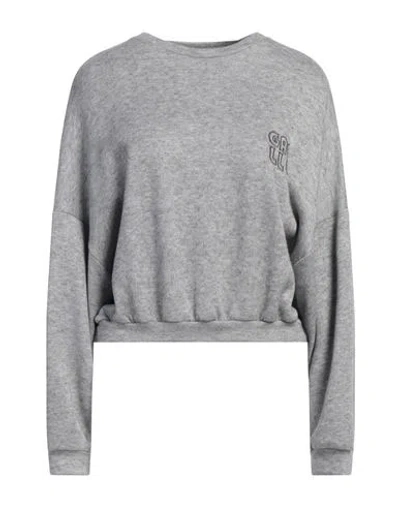 Gaelle Paris Gaëlle Paris Woman Sweater Grey Size 1 Viscose, Polyester, Polyamide In Gray