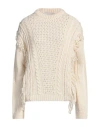 Gaelle Paris Gaëlle Paris Woman Sweater Ivory Size 1 Acrylic, Wool, Viscose, Alpaca Wool In White