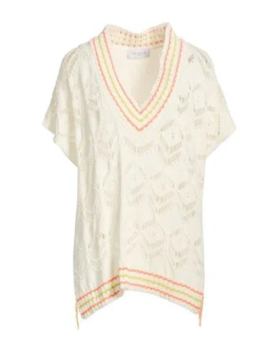 Gaelle Paris Gaëlle Paris Woman Sweater Ivory Size 1 Cotton, Acrylic In Multi