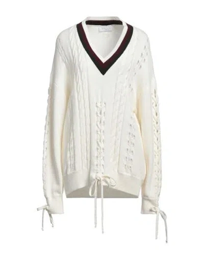 Gaelle Paris Gaëlle Paris Woman Sweater Ivory Size 1 Polyacrylic, Wool, Alpaca Wool In White