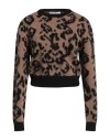 Gaelle Paris Gaëlle Paris Woman Sweater Light Brown Size 1 Polyamide, Synthetic Fibers, Wool, Mohair Wool, Cashme In Beige