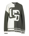 Gaelle Paris Gaëlle Paris Woman Sweater Military Green Size 3 Acrylic, Wool, Viscose, Alpaca Wool In Multi