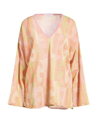 Gaelle Paris Gaëlle Paris Woman Sweater Orange Size 1 Viscose, Polyester, Polyamide