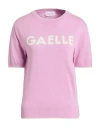 Gaelle Paris Gaëlle Paris Woman Sweater Pink Size 1 Cotton, Acrylic, Viscose, Polyamide, Polyester In Purple