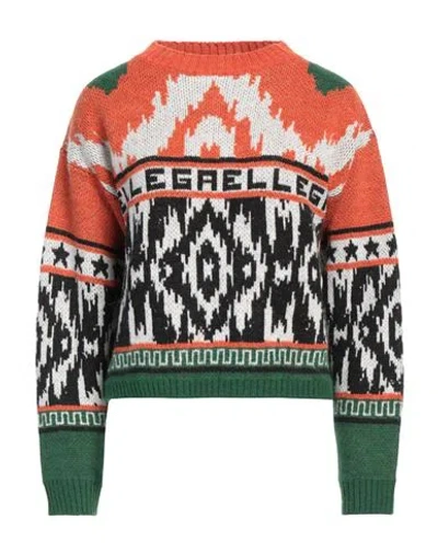 Gaelle Paris Gaëlle Paris Woman Sweater Rust Size 1 Acrylic, Polyester, Polyacrylic, Wool, Viscose