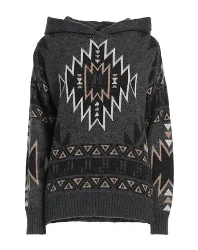 Gaelle Paris Gaëlle Paris Woman Sweater Charcoal Size 3 Viscose, Polyester, Polyamide In Grey