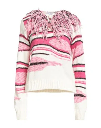 Gaelle Paris Gaëlle Paris Woman Sweater White Size 1 Acrylic, Wool, Polyamide, Viscose, Metallic Fiber