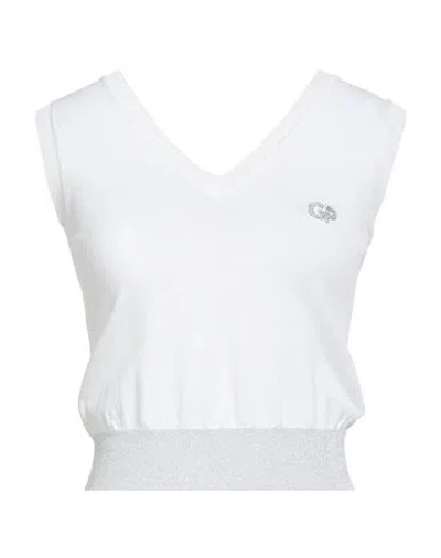 Gaelle Paris Gaëlle Paris Woman Sweater White Size 2 Viscose, Polyamide, Polyester