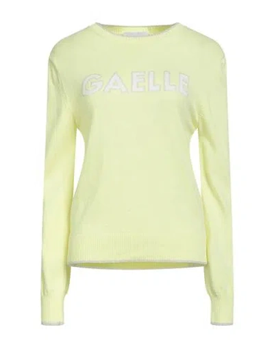 Gaelle Paris Gaëlle Paris Woman Sweater Yellow Size 1 Cotton, Acrylic, Viscose, Polyamide, Polyester