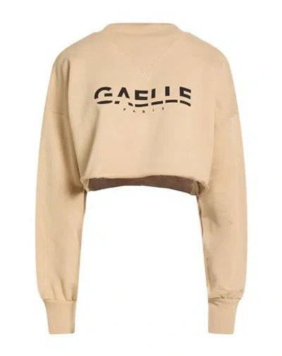 Gaelle Paris Gaëlle Paris Woman Sweatshirt Beige Size 1 Cotton In Brown