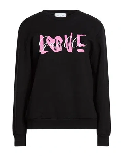 Gaelle Paris Gaëlle Paris Woman Sweatshirt Black Size 0 Cotton