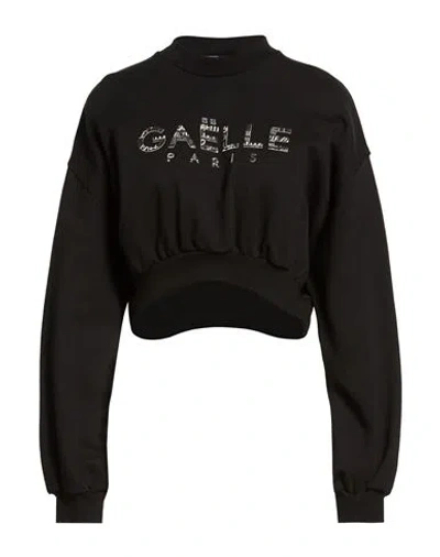 Gaelle Paris Gaëlle Paris Woman Sweatshirt Black Size 1 Cotton