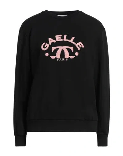 Gaelle Paris Gaëlle Paris Woman Sweatshirt Black Size 1 Cotton, Polyester