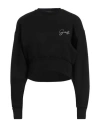 Gaelle Paris Gaëlle Paris Woman Sweatshirt Black Size 1 Cotton, Polyester, Elastane In Black