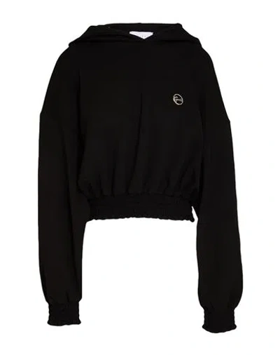 Gaelle Paris Gaëlle Paris Woman Sweatshirt Black Size 10 Polyester, Viscose, Elastane