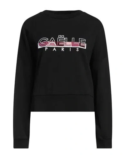 Gaelle Paris Gaëlle Paris Woman Sweatshirt Black Size 2 Cotton