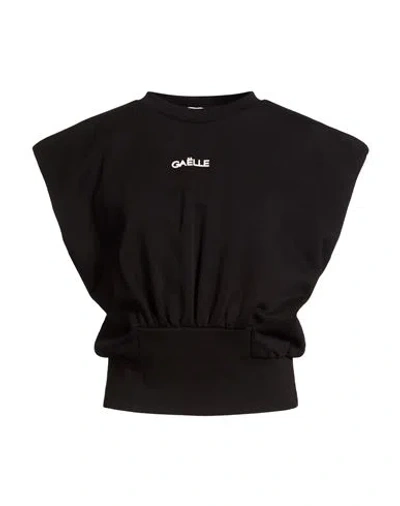 Gaelle Paris Gaëlle Paris Woman Sweatshirt Black Size 2 Cotton, Polyester