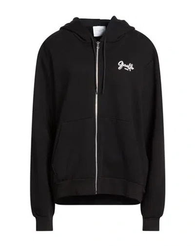 Gaelle Paris Gaëlle Paris Woman Sweatshirt Black Size 3 Cotton, Elastane