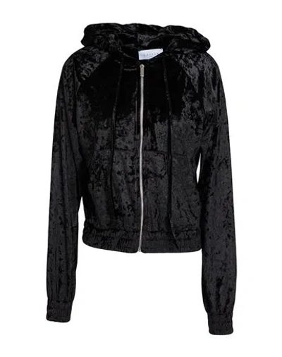 Gaelle Paris Gaëlle Paris Woman Sweatshirt Black Size 3 Polyester, Elastane