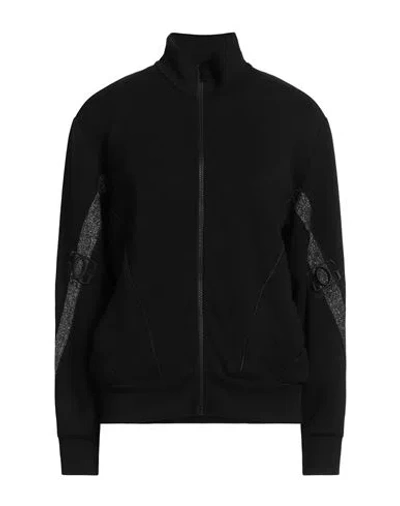 Gaelle Paris Gaëlle Paris Woman Sweatshirt Black Size 4 Polyester, Viscose, Elastane