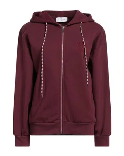 Gaelle Paris Gaëlle Paris Woman Sweatshirt Burgundy Size 1 Cotton, Polyester, Elastane In Red