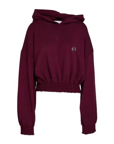 Gaelle Paris Gaëlle Paris Woman Sweatshirt Burgundy Size 12 Polyester, Viscose, Elastane In Red