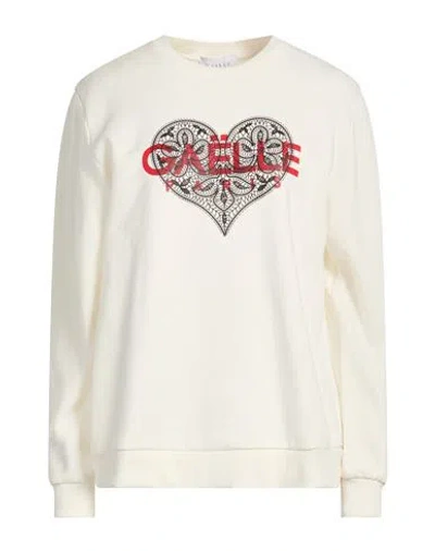 Gaelle Paris Gaëlle Paris Woman Sweatshirt Cream Size 3 Cotton In Neutral