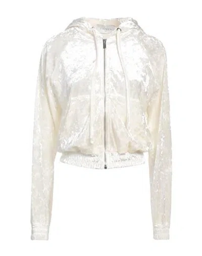 Gaelle Paris Gaëlle Paris Woman Sweatshirt Cream Size 3 Polyester, Elastane In White