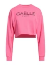 Gaelle Paris Gaëlle Paris Woman Sweatshirt Fuchsia Size 1 Cotton In Pink