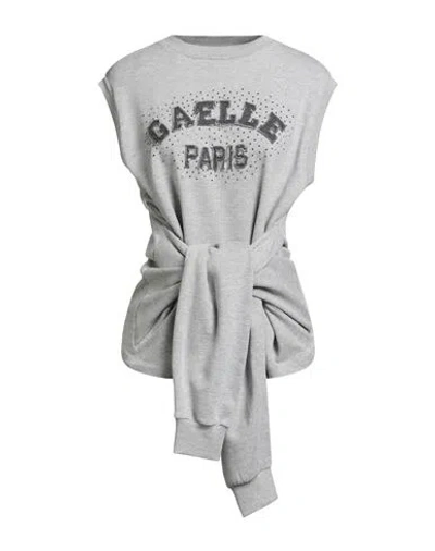 Gaelle Paris Gaëlle Paris Woman Sweatshirt Grey Size 1 Cotton, Polyester, Elastane In Gray