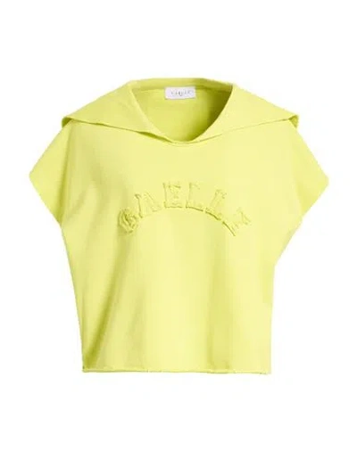 Gaelle Paris Gaëlle Paris Woman Sweatshirt Lime Green Size 1 Cotton, Polyester In Yellow