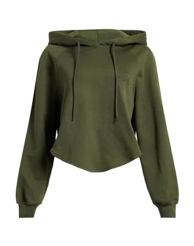 Gaelle Paris Gaëlle Paris Woman Sweatshirt Military Green Size 3 Cotton