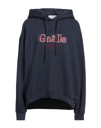 Gaelle Paris Gaëlle Paris Woman Sweatshirt Navy Size 1 Cotton, Polyester, Elastane