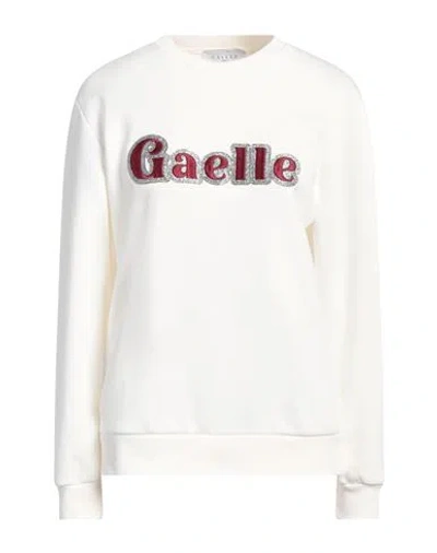 Gaelle Paris Gaëlle Paris Woman Sweatshirt Off White Size 1 Cotton, Polyester, Elastane