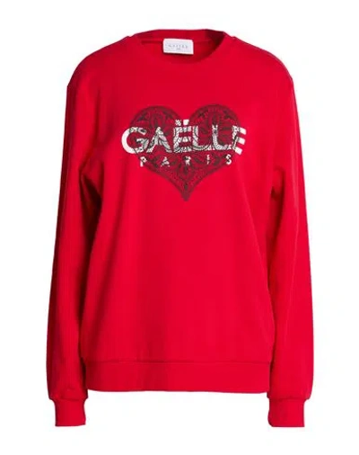 Gaelle Paris Gaëlle Paris Woman Sweatshirt Red Size 2 Cotton
