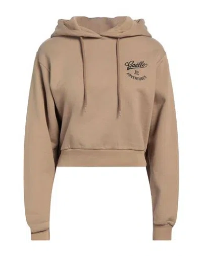 Gaelle Paris Gaëlle Paris Woman Sweatshirt Sand Size 2 Cotton