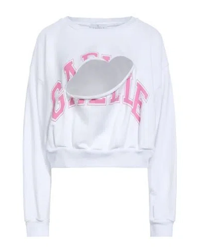 Gaelle Paris Gaëlle Paris Woman Sweatshirt White Size 1 Cotton, Elastane