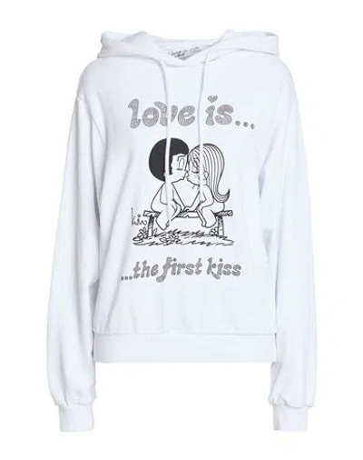 Gaelle Paris Gaëlle Paris Woman Sweatshirt White Size 1 Cotton, Polyester